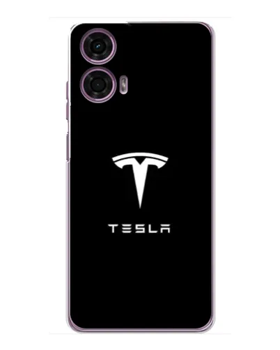 Чехол для Motorola MOTO G24 Power с картинкой «Tesla White Logo» Чехол для Motorola MOTO G24 Power с картинкой «Tesla White Logo»