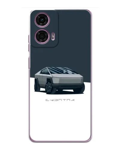 Чехол для Motorola MOTO G24 Power с картинкой «Серебристый Cybertruck Tesla» Чехол для Motorola MOTO G24 Power с картинкой «Серебристый Cybertruck Tesla»