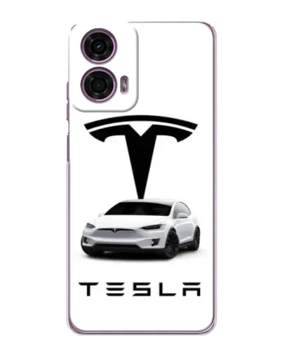 Чехол для Motorola MOTO G24 Power с картинкой «Tesla White Style» Чехол для Motorola MOTO G24 Power с картинкой «Tesla White Style»