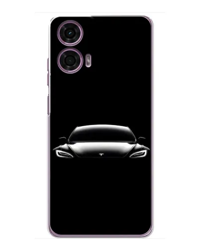Чехол для Motorola MOTO G24 Power с картинкой «Фары Tesla Night» Чехол для Motorola MOTO G24 Power с картинкой «Фары Tesla Night»