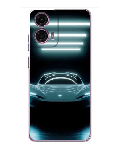 Чехол для Motorola MOTO G24 Power с картинкой «Tesla в неоне» Чехол для Motorola MOTO G24 Power с картинкой «Tesla в неоне»
