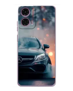 Чехол для Motorola MOTO G24 Power с картинкой «Mercedes — ночной город» Чехол для Motorola MOTO G24 Power с картинкой «Mercedes — ночной город»