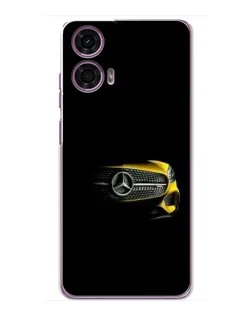 Чехол для Motorola MOTO G24 Power с картинкой «Mercedes — ретро стиль»