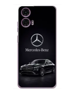 Чехол для Motorola MOTO G24 Power с картинкой «Mercedes — решетка радиатора»