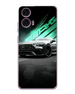 Чехол для Motorola MOTO G24 Power с картинкой «Темный Mercedes AMG»