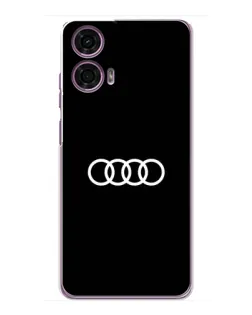 Чехол для Motorola MOTO G24 Power с картинкой «Audi White Logo»