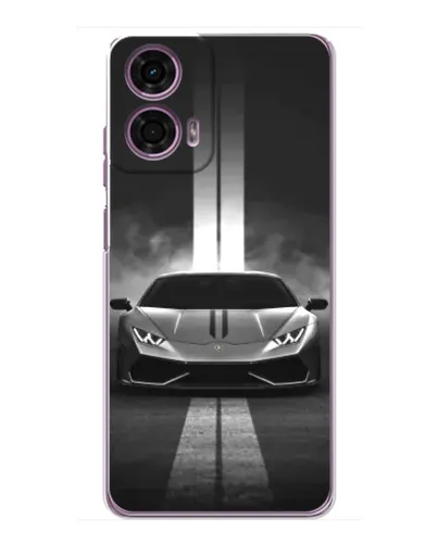 Чехол для Motorola MOTO G24 Power с картинкой «Lamborghini симметрия дорог»