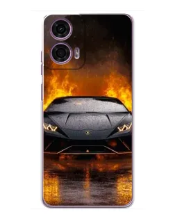 Чехол для Motorola MOTO G24 Power с картинкой «Lamborghini в огне» Чехол для Motorola MOTO G24 Power с картинкой «Lamborghini в огне»