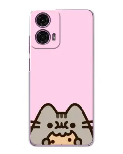 Чехол для Motorola MOTO G24 Power с картинкой «Pusheen и печенье» Чехол для Motorola MOTO G24 Power с картинкой «Pusheen и печенье»