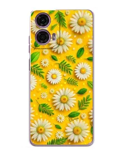 Чехол для Motorola MOTO G24 Power с картинкой «Ромашковое солнце»