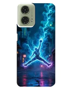 Чехол для Motorola MOTO G24 с картинкой «Jordan Gold Jumpman»