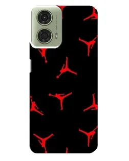 Чехол для Motorola MOTO G24 с картинкой «Jordan Red Pattern»