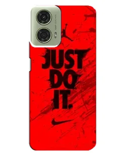 Чехол для Motorola MOTO G24 с картинкой «Nike Just Do It»