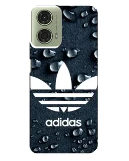 Чехол для Motorola MOTO G24 с картинкой «Adidas Trefoil Blue»