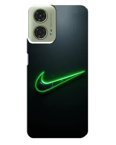 Чехол для Motorola MOTO G24 с картинкой «Неоновый контур Nike»