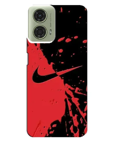 Чехол для Motorola MOTO G24 с картинкой «Красные брызги Nike» Чехол для Motorola MOTO G24 с картинкой «Красные брызги Nike»