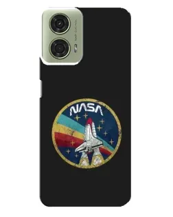 Чехол для Motorola MOTO G24 с картинкой «NASA — эмблема миссии»