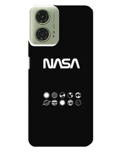 Чехол для Motorola MOTO G24 с картинкой «NASA — технический принт» Чехол для Motorola MOTO G24 с картинкой «NASA — технический принт»