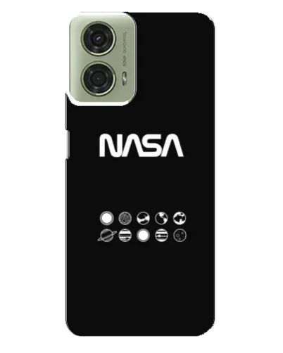 Чехол для Motorola MOTO G24 с картинкой «NASA — технический принт»