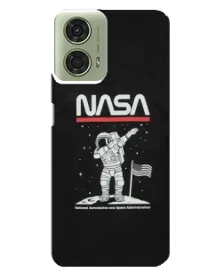 Чехол для Motorola MOTO G24 с картинкой «NASA — шагаем по Луне» Чехол для Motorola MOTO G24 с картинкой «NASA — шагаем по Луне»