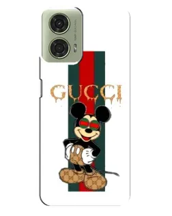 Чехол для Motorola MOTO G24 с картинкой «Микки Маус Gucci — полосы» Чехол для Motorola MOTO G24 с картинкой «Микки Маус Gucci — полосы»
