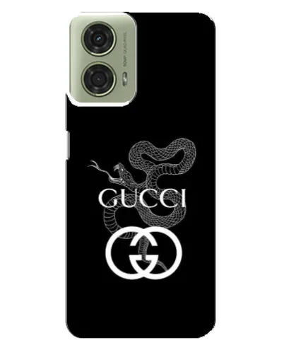 Чехол для Motorola MOTO G24 с картинкой «Gucci — серебряная змея» Чехол для Motorola MOTO G24 с картинкой «Gucci — серебряная змея»