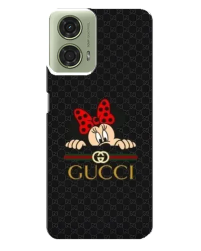Чехол для Motorola MOTO G24 с картинкой «Минни Маус Gucci — черный» Чехол для Motorola MOTO G24 с картинкой «Минни Маус Gucci — черный»