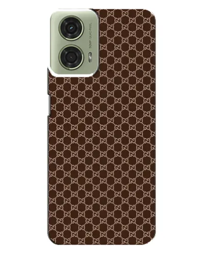 Чехол для Motorola MOTO G24 с картинкой «Gucci — шоколадная сетка» Чехол для Motorola MOTO G24 с картинкой «Gucci — шоколадная сетка»