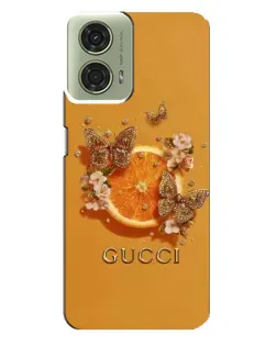 Чехол для Motorola MOTO G24 с картинкой «Gucci — золотые бабочки» Чехол для Motorola MOTO G24 с картинкой «Gucci — золотые бабочки»