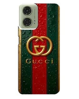 Чехол для Motorola MOTO G24 с картинкой «Gucci — фирменная полоса и золото» Чехол для Motorola MOTO G24 с картинкой «Gucci — фирменная полоса и золото»