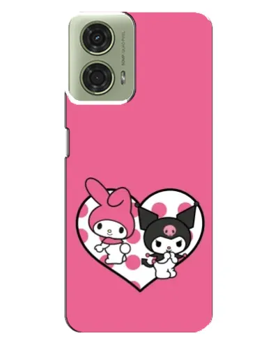 Чехол для Motorola MOTO G24 с картинкой «Kuromi и My Melody» Чехол для Motorola MOTO G24 с картинкой «Kuromi и My Melody»