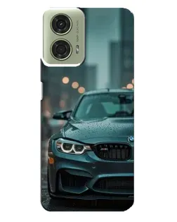 Чехол для Motorola MOTO G24 с картинкой «BMW в огнях города» Чехол для Motorola MOTO G24 с картинкой «BMW в огнях города»