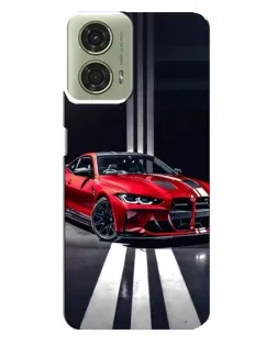 Чехол для Motorola MOTO G24 с картинкой «Красная BMW на дороге» Чехол для Motorola MOTO G24 с картинкой «Красная BMW на дороге»