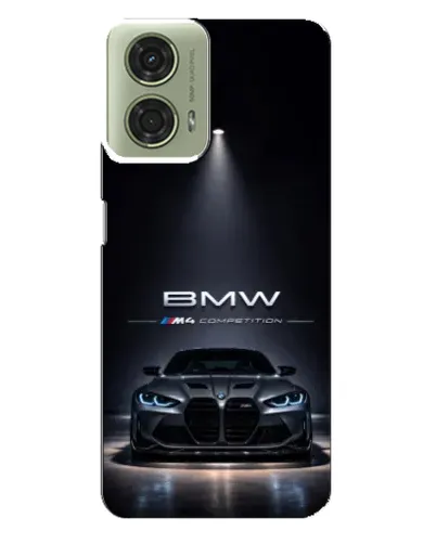 Чехол для Motorola MOTO G24 с картинкой «BMW сквозь ночной город» Чехол для Motorola MOTO G24 с картинкой «BMW сквозь ночной город»