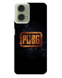 Чехол для Motorola MOTO G24 с картинкой «PUBG — золотой логотип»