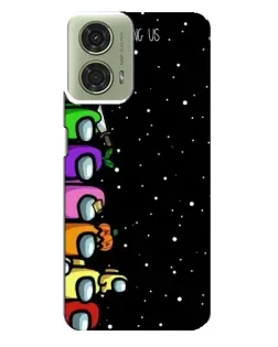 Чехол для Motorola MOTO G24 с картинкой «Команда Among Us»