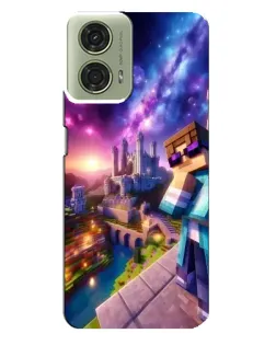 Чехол для Motorola MOTO G24 с картинкой «Стив и космос» Чехол для Motorola MOTO G24 с картинкой «Стив и космос»
