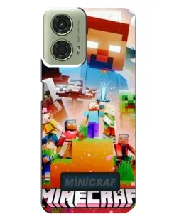 Чехол для Motorola MOTO G24 с картинкой «Minecraft герои игры» Чехол для Motorola MOTO G24 с картинкой «Minecraft герои игры»