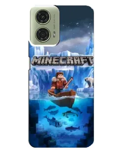 Чехол для Motorola MOTO G24 с картинкой «Minecraft ледяной мир» Чехол для Motorola MOTO G24 с картинкой «Minecraft ледяной мир»