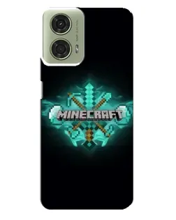 Чехол для Motorola MOTO G24 с картинкой «Minecraft Diamond лого» Чехол для Motorola MOTO G24 с картинкой «Minecraft Diamond лого»