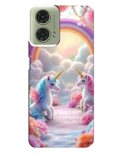Чехол для Motorola MOTO G24 с картинкой «Радуга и единороги» Чехол для Motorola MOTO G24 с картинкой «Радуга и единороги»