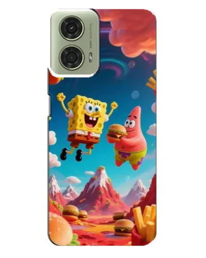 Чехол для Motorola MOTO G24 с картинкой «Космический фастфуд»