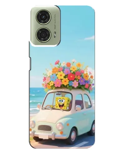 Чехол для Motorola MOTO G24 с картинкой «Автомобильное путешествие»