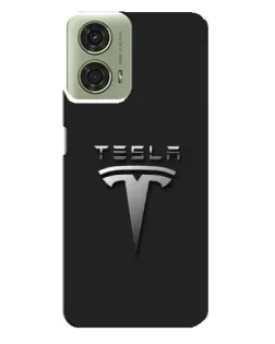 Чехол для Motorola MOTO G24 с картинкой «Стальной логотип Tesla» Чехол для Motorola MOTO G24 с картинкой «Стальной логотип Tesla»