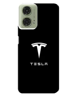 Чехол для Motorola MOTO G24 с картинкой «Tesla White Logo» Чехол для Motorola MOTO G24 с картинкой «Tesla White Logo»