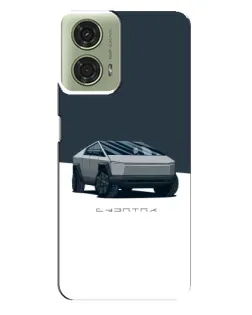 Чехол для Motorola MOTO G24 с картинкой «Серебристый Cybertruck Tesla» Чехол для Motorola MOTO G24 с картинкой «Серебристый Cybertruck Tesla»