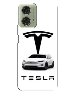 Чехол для Motorola MOTO G24 с картинкой «Tesla White Style» Чехол для Motorola MOTO G24 с картинкой «Tesla White Style»