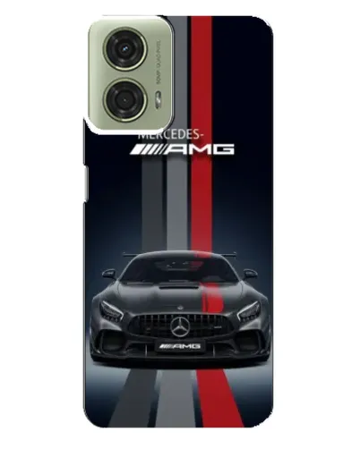 Чехол для Motorola MOTO G24 с картинкой «Mercedes — белый карбон»