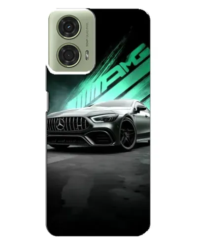 Чехол для Motorola MOTO G24 с картинкой «Темный Mercedes AMG»