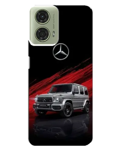 Чехол для Motorola MOTO G24 с картинкой «Mercedes G-Class красный»